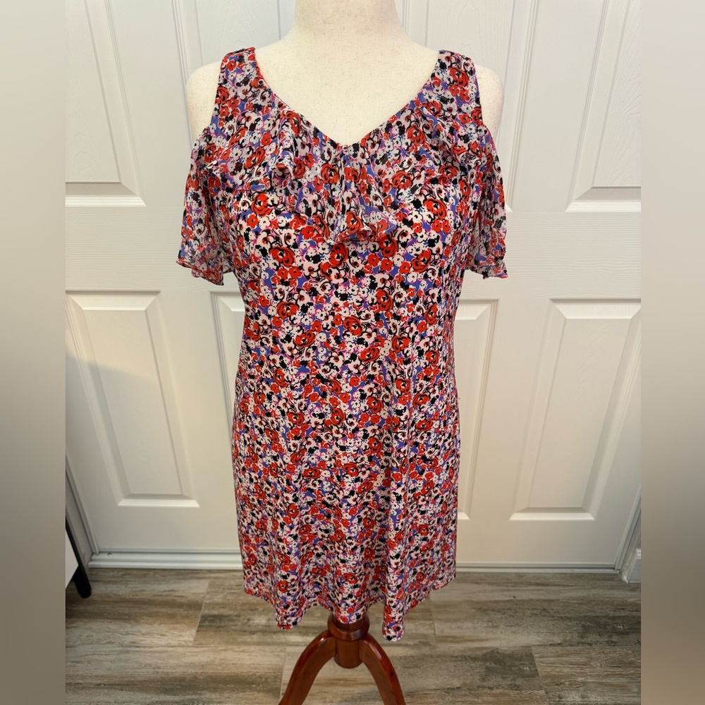 Floral Cold Shoulder Dress